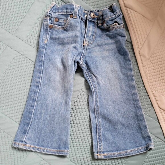 🔥5 FOR $25🔥12M Baby Blue Jeans Bundle 3 for 1 (Cat & Jack, OshKosh, Healthtex) - Picture 7 of 12
